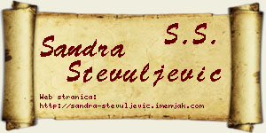 Sandra Stevuljević vizit kartica